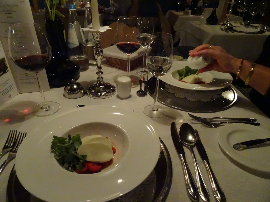 Abendessen im Alpin Royal - die Vorspeise