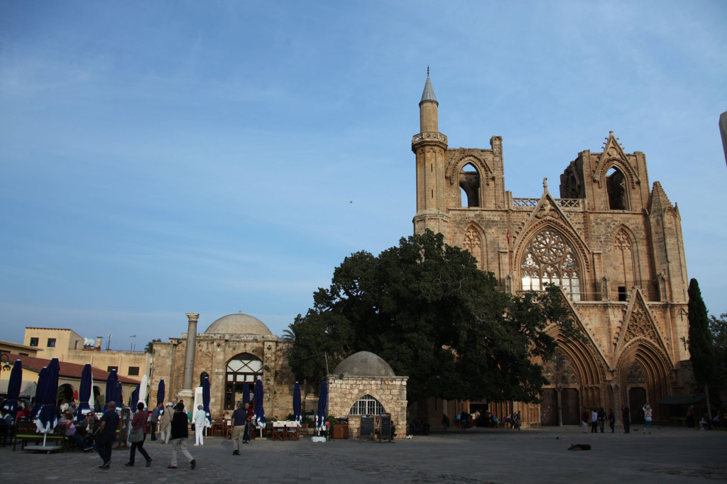 Die zur Lala Mustafa Pasha Moschee umgewidmete ehemalige St. Nikolaos-Kathedrale