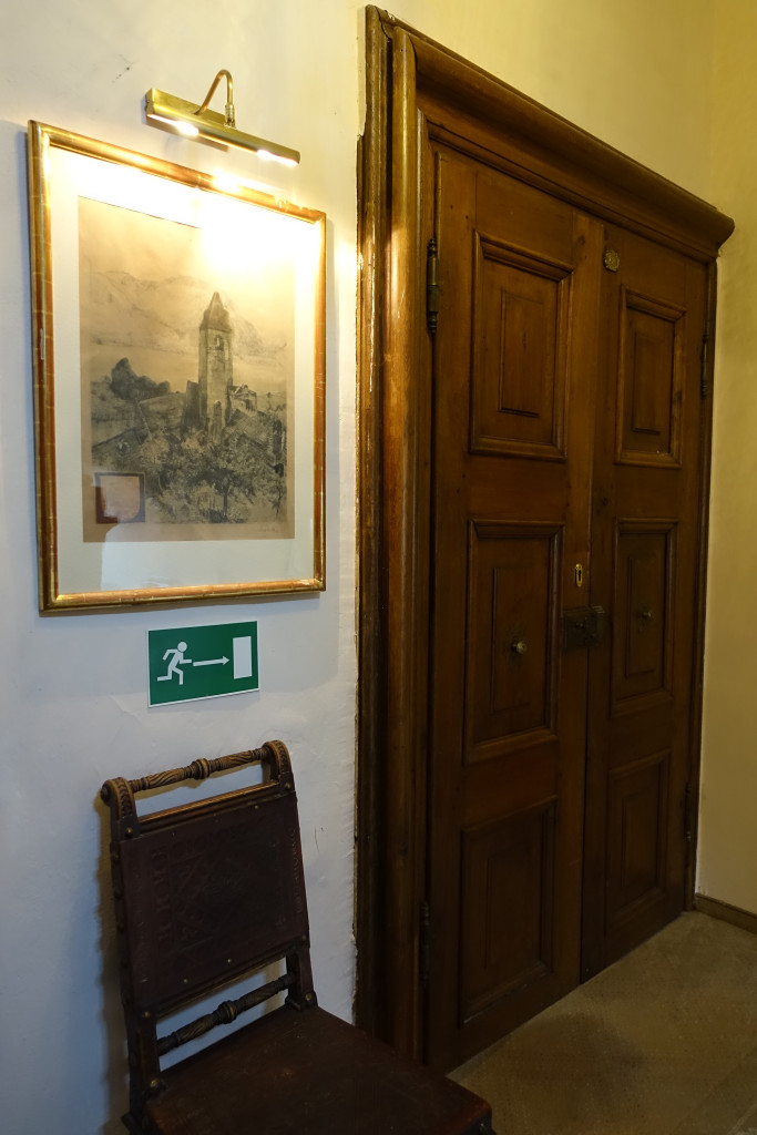Schloss Dürnstein - die Tür zu unserem Zimmer