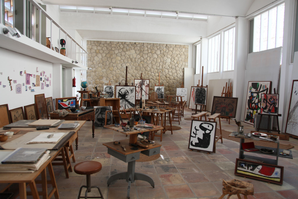 Fundació Miró - Blick in das Atelier