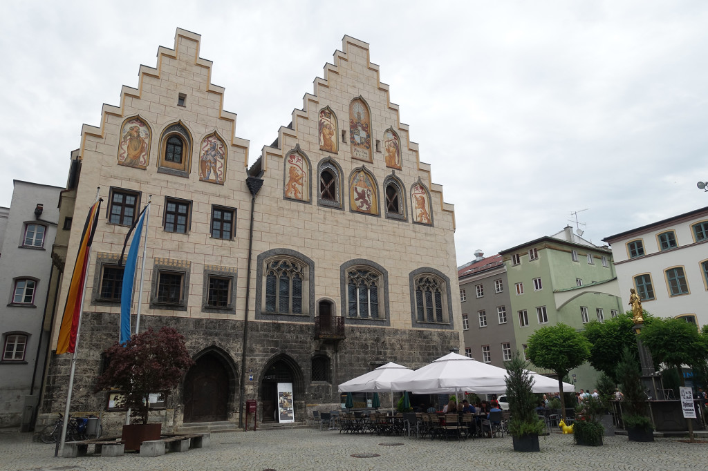 Wasserburg am Inn - Marienplatz mit dem Historischen Rathaus