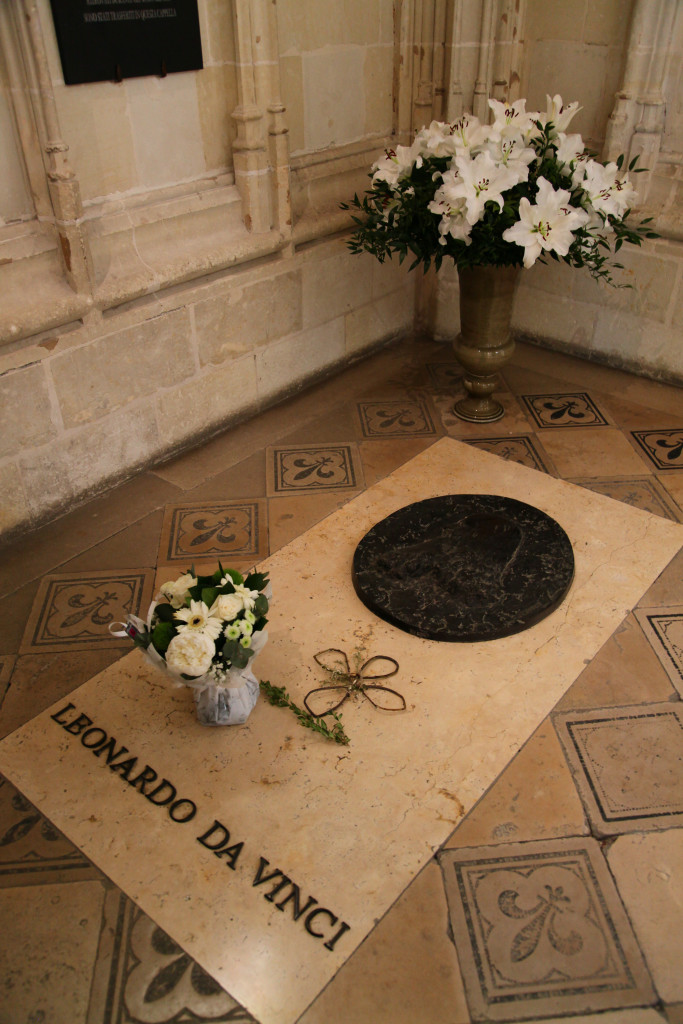 Amboise - Leonardos Grab in der Chapelle Saint Hubert