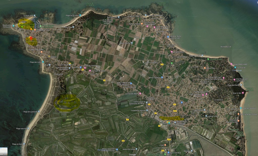 [Quelle: google.maps] L'Herbaudière auf der Insel Noirmoutier